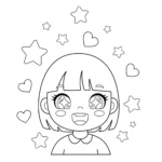 imprimer coloriage Visage gratuit