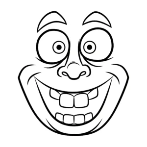 imprimer coloriage Visage pour enfant