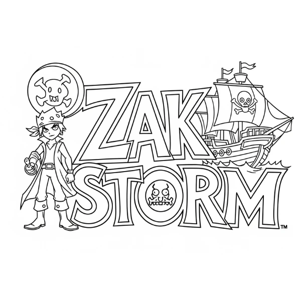 Tranh tô màu Zak Storm