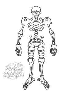 coloriage Zak Storm à imprimer pour enfant de 2 ans