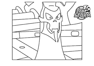 coloriage Zak Storm et decoupage