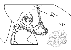 coloriage Zak Storm et decoupage