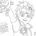 coloriage Zak Storm pour enfant à imprimer
