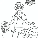 coloriage Zak Storm à imprimer pour enfant de 6 ans