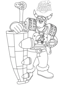 coloriage Zak Storm gratuit en ligne