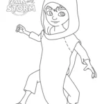 coloriage Zak Storm pour enfant de 2 ans