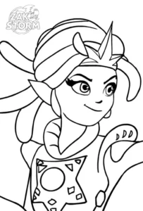 coloriage Zak Storm gratuit en ligne