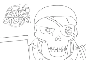 coloriage Zak Storm educatif pour enfant