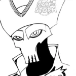 coloriage Zak Storm à imprimer pour enfant de 12 ans