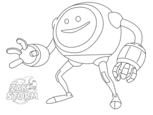 coloriage Zak Storm a colorier en ligne