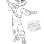 coloriage Zak Storm pour enfant de 5 ans