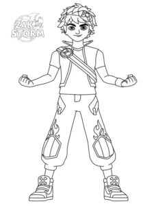 coloriage Zak Storm à imprimer pour enfants