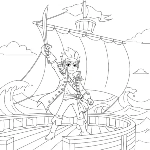 coloriage Zak Storm et dessins