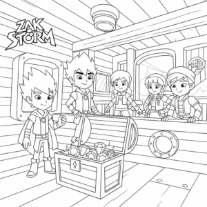 coloriage Zak Storm à imprimer pdf gratuit