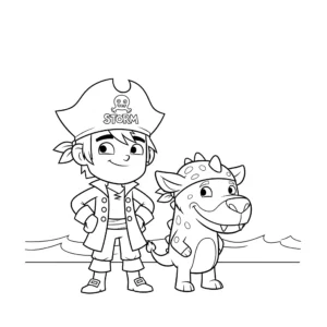 coloriage Zak Storm à imprimer pour enfant de 3 ans