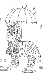 coloriage Zebre a colorier en ligne gratuitement