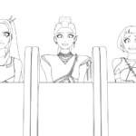 coloriage KPop Demon Hunters update à imprimer gratuitement pdf