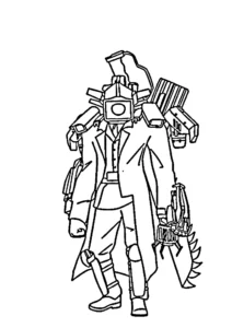 coloriage Cameraman à imprimer pour enfant de 7 ans