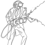 image pour coloriage Cameraman enfant