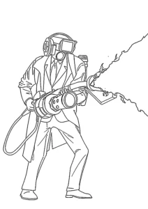 image pour coloriage Cameraman enfant
