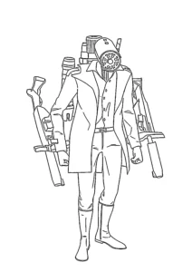 coloriage Cameraman a colorier en ligne gratuitement