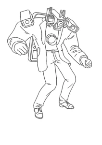 coloriage Cameraman de pour enfants