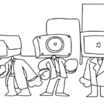 coloriage Cameraman a telecharger