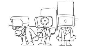 coloriage Cameraman a telecharger