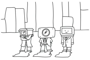 coloriage Cameraman à imprimer pour enfant de 6 ans