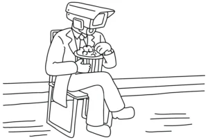 coloriage Cameraman à imprimer pour enfant de 9 ans