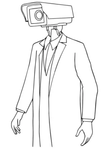 coloriage Cameraman à imprimer pour enfant de 6 ans