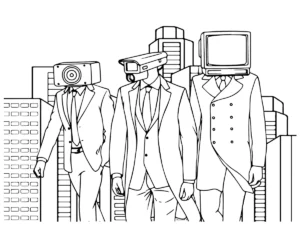 coloriage Cameraman a colorier en ligne gratuitement
