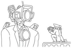 coloriage Cameraman gratuit en ligne