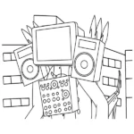coloriage Cameraman gratuit pour enfants