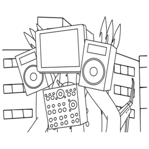 coloriage Cameraman gratuit pour enfants