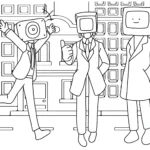 coloriage Cameraman gratuit pour enfants