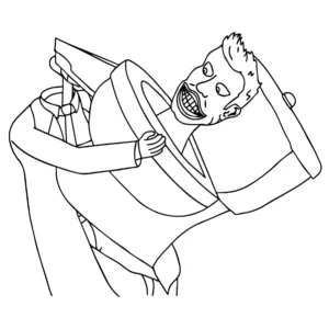 image pour coloriage Cameraman enfant
