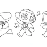 coloriage Cameraman pour primaire