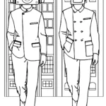 coloriage Cameraman educatif pour enfant