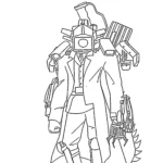 coloriage Cameraman a imprimer pour enfant de 4 ans