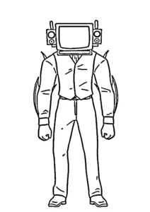 coloriage Cameraman pour enfant a imprimer gratuit