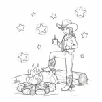 coloriage Cowgirl a dessiner en ligne