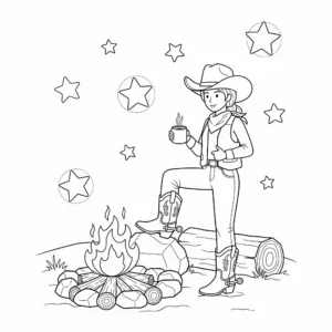 coloriage Cowgirl a dessiner en ligne