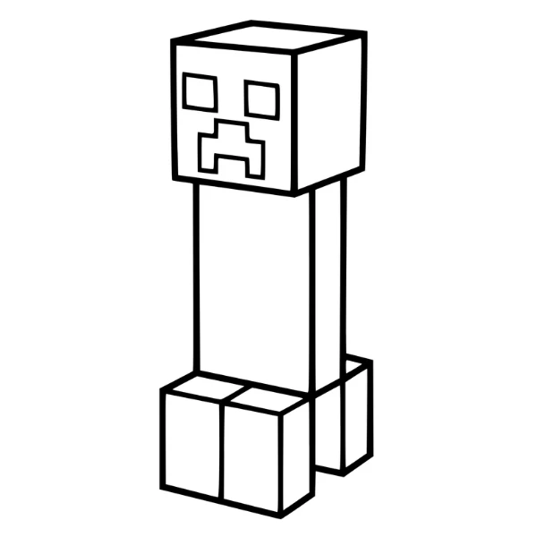 Tranh tô màu Creeper