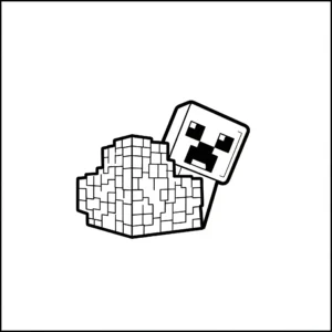 imprimer coloriage Creeper