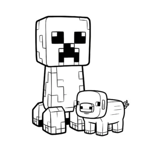coloriage Creeper d