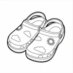 coloriage Crocs pour enfant de 3 ans