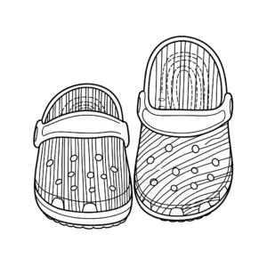 imprimer coloriage Crocs gratuit