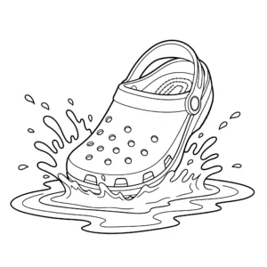 coloriage Crocs pour enfant de 10 ans