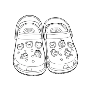 coloriage Crocs a imprimer gratuit